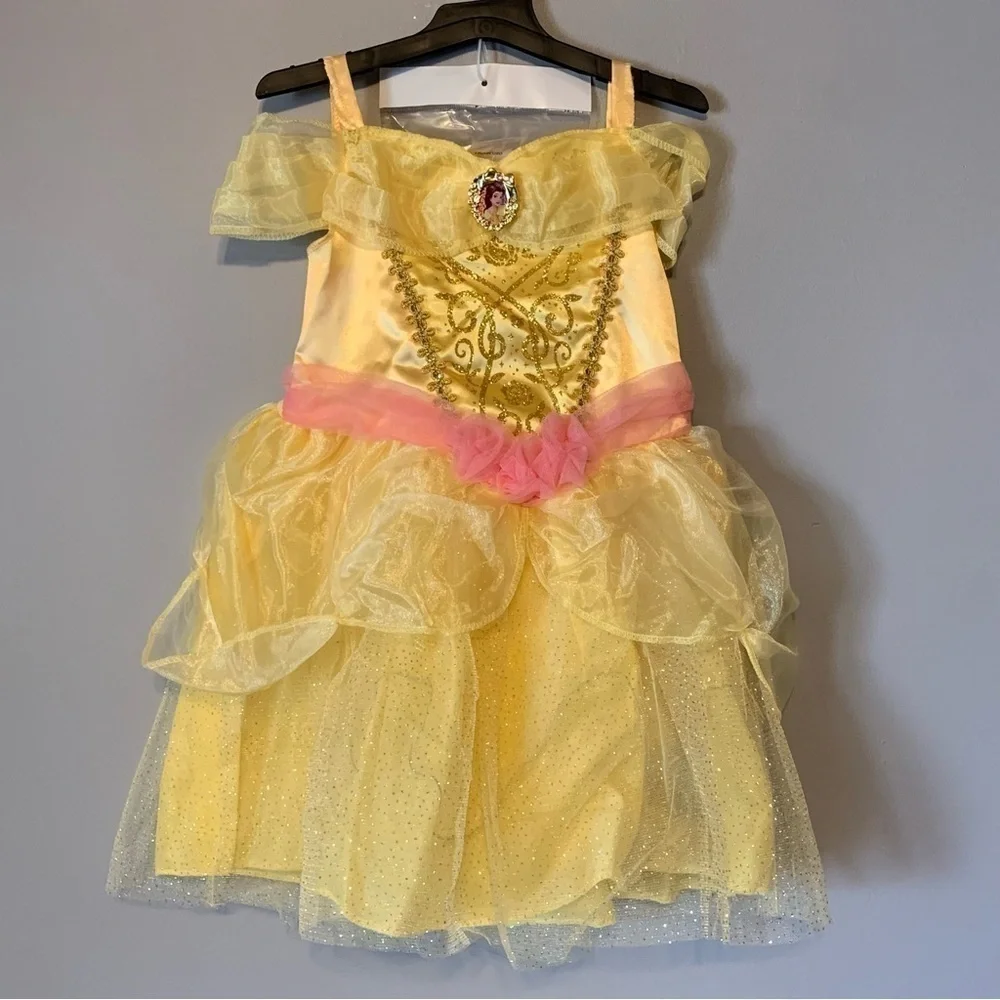❌❌NWT. DISNEY Princess Belle Deluxe Child Costume - Picture 3 of 5
